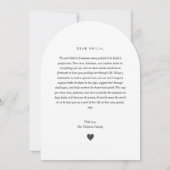 Godmother Handwritten Proposal Photo Arch  Einladung (Rückseite)