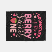 Godmother of the berry sweet one strawberry first fleecedecke (Vorderseite (Horizontal))