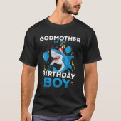 Godmother of The Birthday Boy Shark Ocean Matching T-Shirt (Vorderseite)