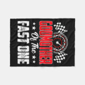 Godmother Of The Fast One Birthday 1st Race Car Fa Fleecedecke (Vorderseite (Horizontal))
