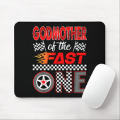Godmother Of The Fast One First Birthday Racing Ca Mousepad (Mit Mouse)