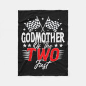 Godmother Of The Two Fast Second Birthday Racing C Fleecedecke (Vorderseite)