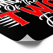 Godmother Of The Two Fast Second Birthday Racing C Poster (Ecke)