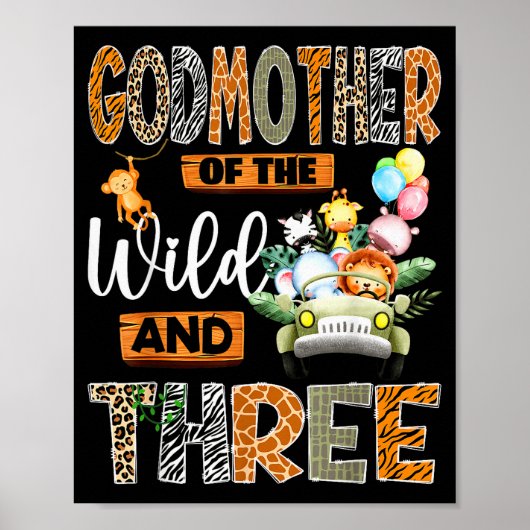 Godmother Of The Wild & Three 3rd Birthday Boy Poster (Vorne)