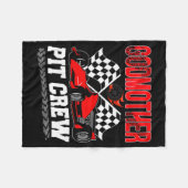 Godmother T Crew Racing Family Race Car Birthday B Fleecedecke (Vorderseite (Horizontal))