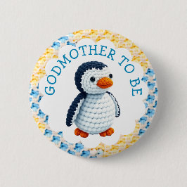 Godmother to Be | Boy's Baby Shower Button
