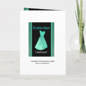 GODMOTHER-Trauzeugin mit Minzgrün Einladung (Rückseite)