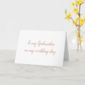 Godmother Wedding Card Karte (Gelbe Blume)