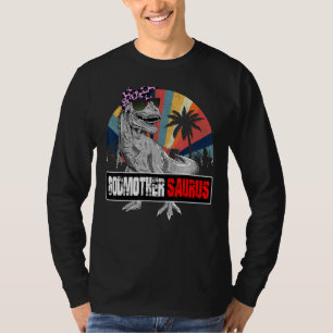 Godmothersaurus Rex Dinosaur Godmutter Saurus Fami T-Shirt