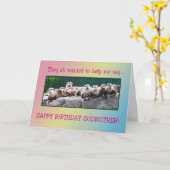 Godmutter Birthday mit Ottern Karte (Gelbe Blume)