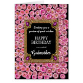 Godmutter Birthday Pink Daisies (Vorne)
