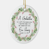 Godmutter Christening Taufe Keramik Ornament (Rechts)