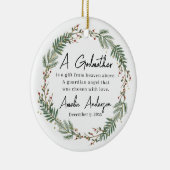 Godmutter Christening Taufe Keramik Ornament (Rechts)