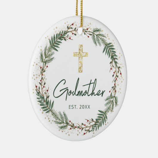 Godmutter Christmas Keramik Ornament (Rechts)