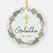 Godmutter Christmas Keramik Ornament (Vorne)