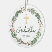 Godmutter Christmas Keramik Ornament (Links)