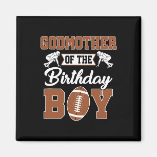 Godmutter des Geburtstags Boy Football Party Famil Magnet