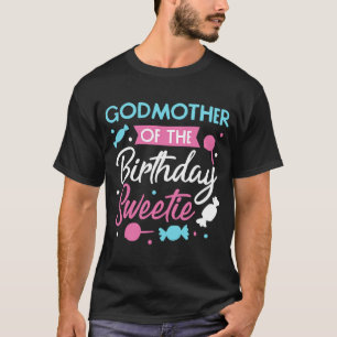 Godmutter des Geburtstags Sweetie Candy Bday Godmo T-Shirt