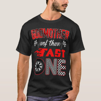 Godmutter des schnellen ersten Geburtstags Racing  T-Shirt