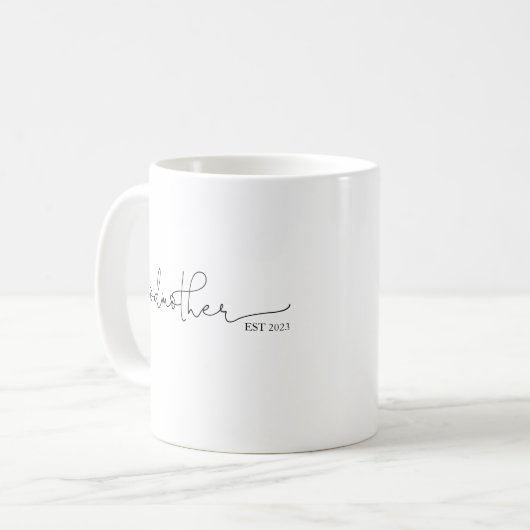 Godmutter Est Script-Tasse Kaffeetasse (Vorderseite Links)