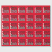 Godmutter Extraordinaire Geschenkpapier (Flach)