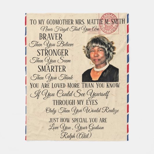 Godmutter Fleece Blanket (Vorderseite)