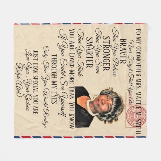 Godmutter Fleece Blanket (Vorderseite (Horizontal))