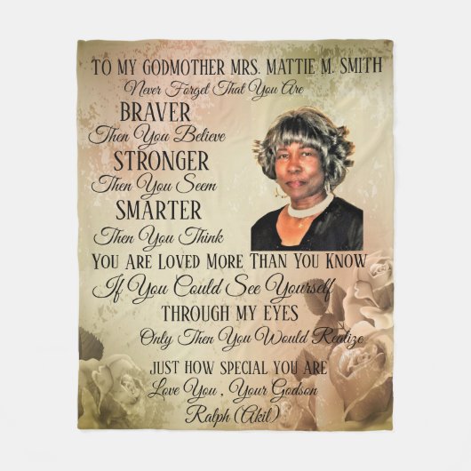 Godmutter Fleece Blanket (Vorderseite)