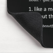 Godmutter Funny Definition Oma Mütter Tag Mousepad (Ecke)
