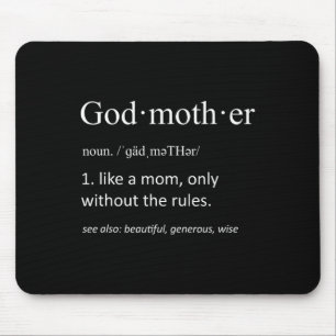 Godmutter Funny Definition Oma Mütter Tag Mousepad
