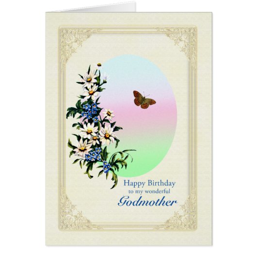 Godmutter Geburtstag mit Blume (Vorne)