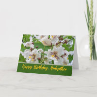 Godmutter Geburtstag mit Orchid Catalpa Blüten