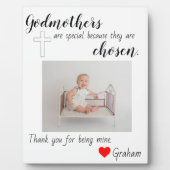 Godmutter getauft fotoplatte (Vorderseite)