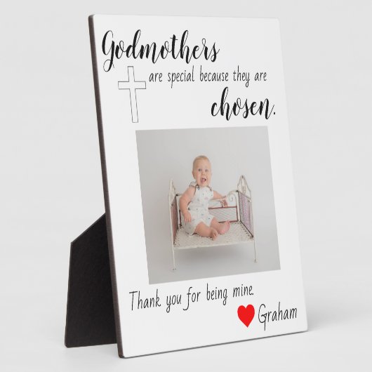 Godmutter getauft fotoplatte (Seite)