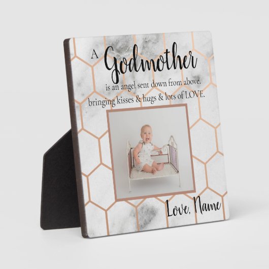 Godmutter getauft fotoplatte (Vorderseite)