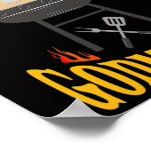 Godmutter Grillen Grill Smoker und Grill Koch Poster (Ecke)