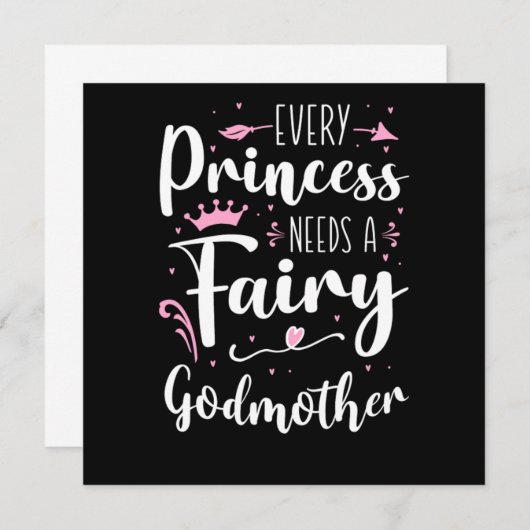 Godmutter Jede Prinzessin braucht eine leidenschaf Einladung (Vorne/Hinten)