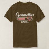 Godmutter lädt 2023 zur Schwangerschaftsankündigun T-Shirt (Design vorne)