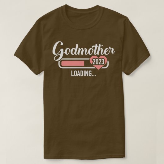 Godmutter lädt 2023 zur Schwangerschaftsankündigun T-Shirt (Design vorne)
