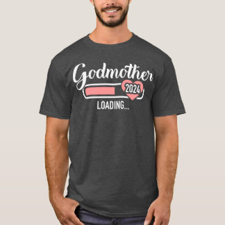 Godmutter lädt 2024 zur Schwangerschaftsankündigun T-Shirt