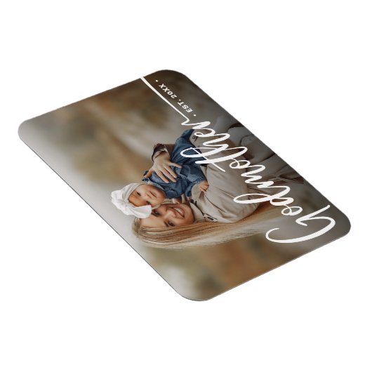 Godmutter Modernes Foto Magnet (Rechte Seite)