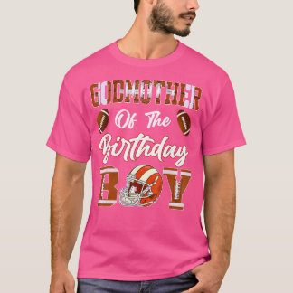 Godmutter of the Birthday Boy American Football Lo T-Shirt