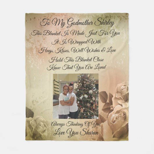 Godmutter Personalize Fleecedecke (Vorderseite)