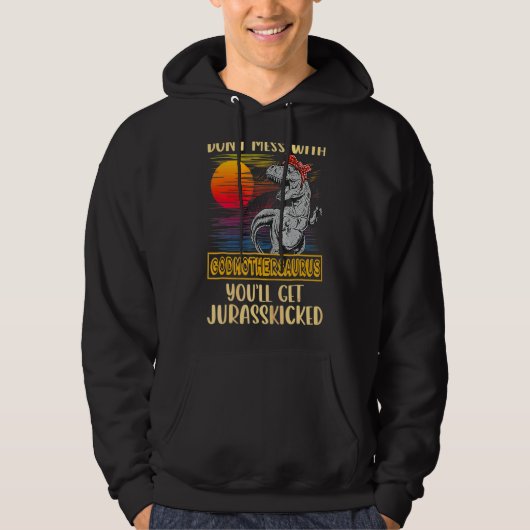 Godmutter Rex Dinosaurs Mommy Saurus Hoodie (Vorderseite)