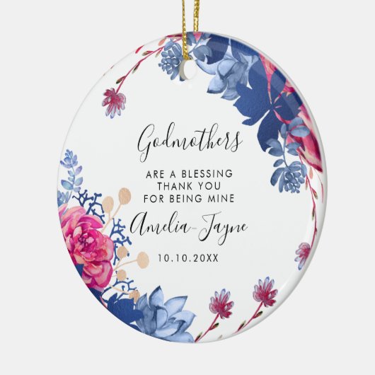 Godmütter sind ein segensreiches Foto Keramik Ornament (Links)