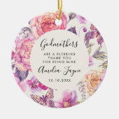 Godmütter sind ein segensreiches Foto mit Blütensc Keramik Ornament (Vorne)