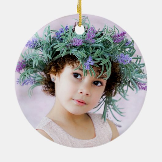 Godmütter sind ein segensreiches Foto mit Blütensc Keramik Ornament (Hinten)