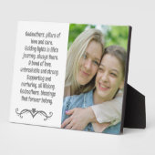 Godmutter und Godchild Custom Plaque mit Easel Fotoplatte (Seite)
