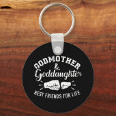 Godmutter und Godtochter Freunde fürs Leben Schlüsselanhänger (Vorderseite)