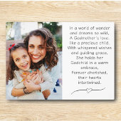 Godmutter und Kind Custom Plaque mit Easel Fotoplatte